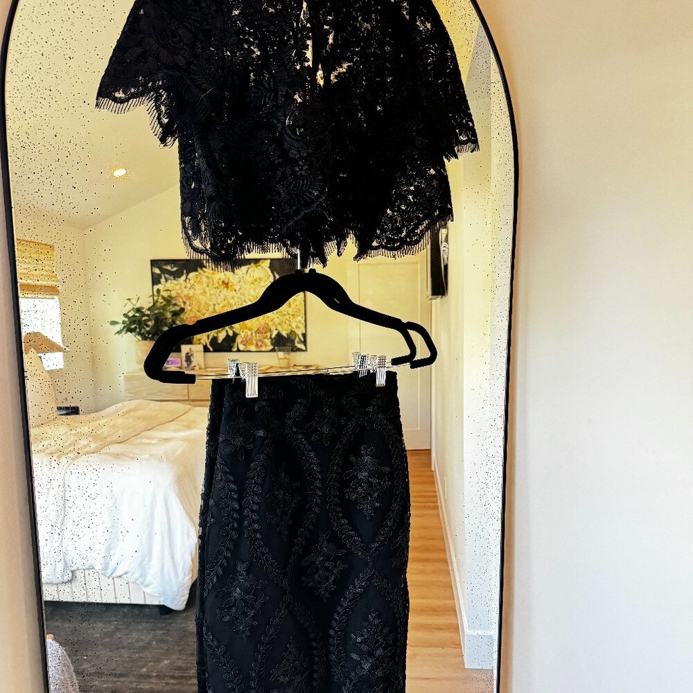 Stone Cold Fox Black Lace Skirt Size 0